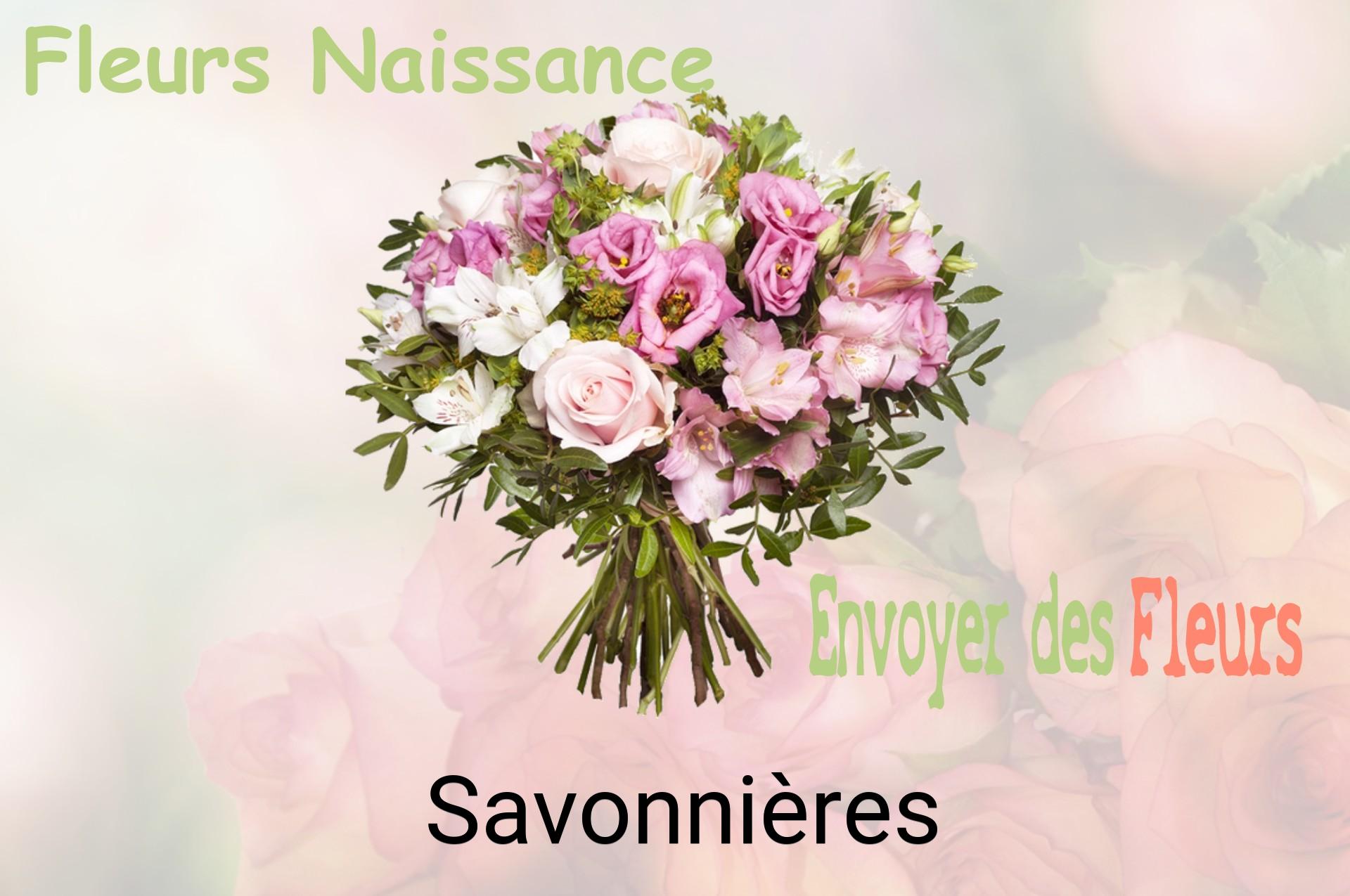 Bouquet de fleurs de naissance livré à Savonnières